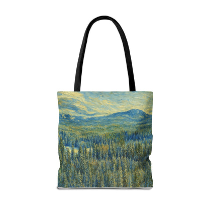 Nature-Inspired Tote Bag, Eco-Friendly Carryall, Bohemian Style Purse, Art Tote, Great Gift for Nature Lovers, Shopping Bag, Travel [...] - TRV