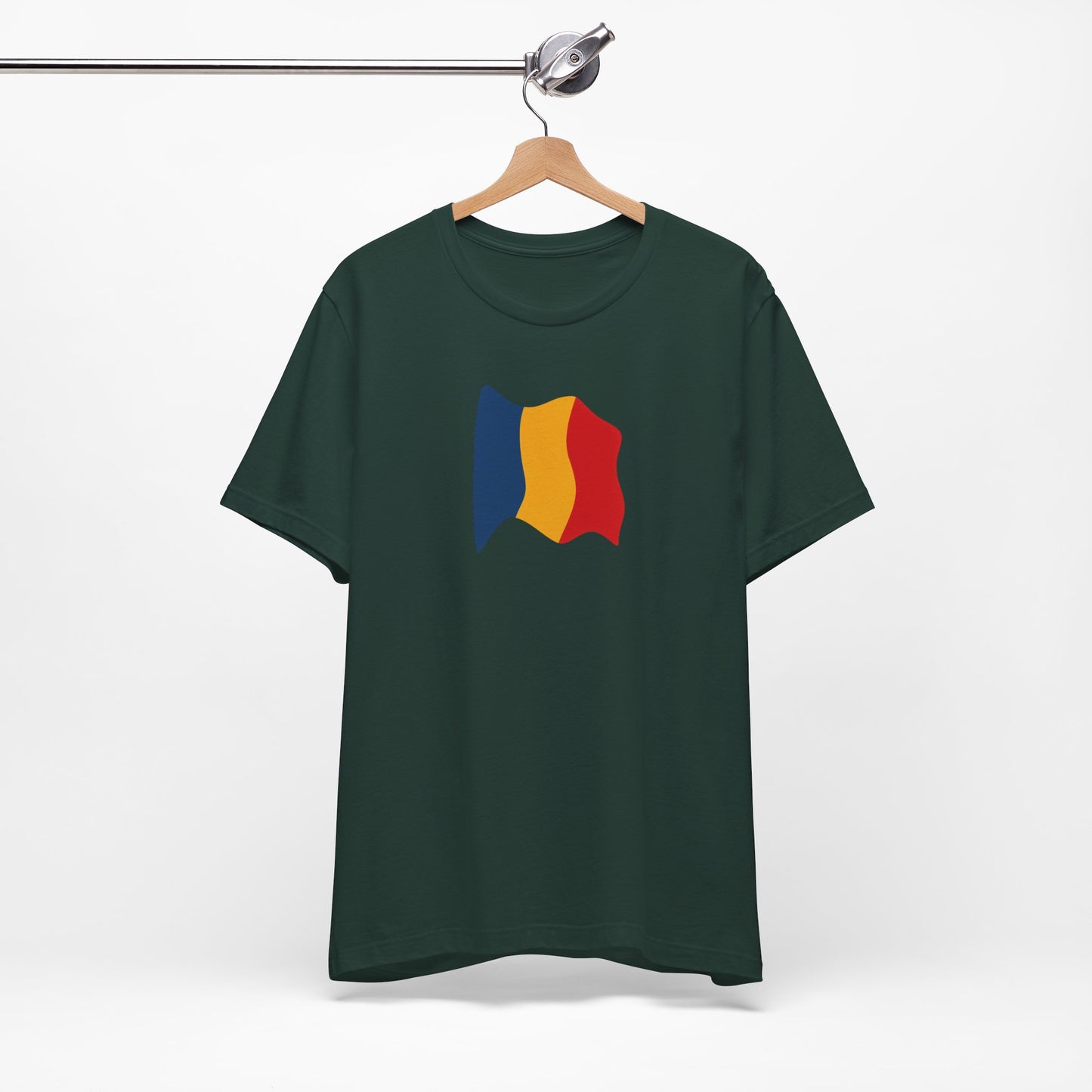 Romanian Flag Unisex Short Sleeve Tee, Casual Shirt, Travel T-Shirt, Gift for Romanians, Summer Outfit, Everyday Wear