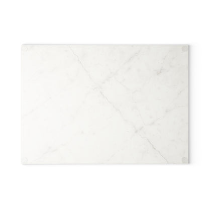 Marble-Print Glass Cutting Board — Elegant Kitchen Prep Surface