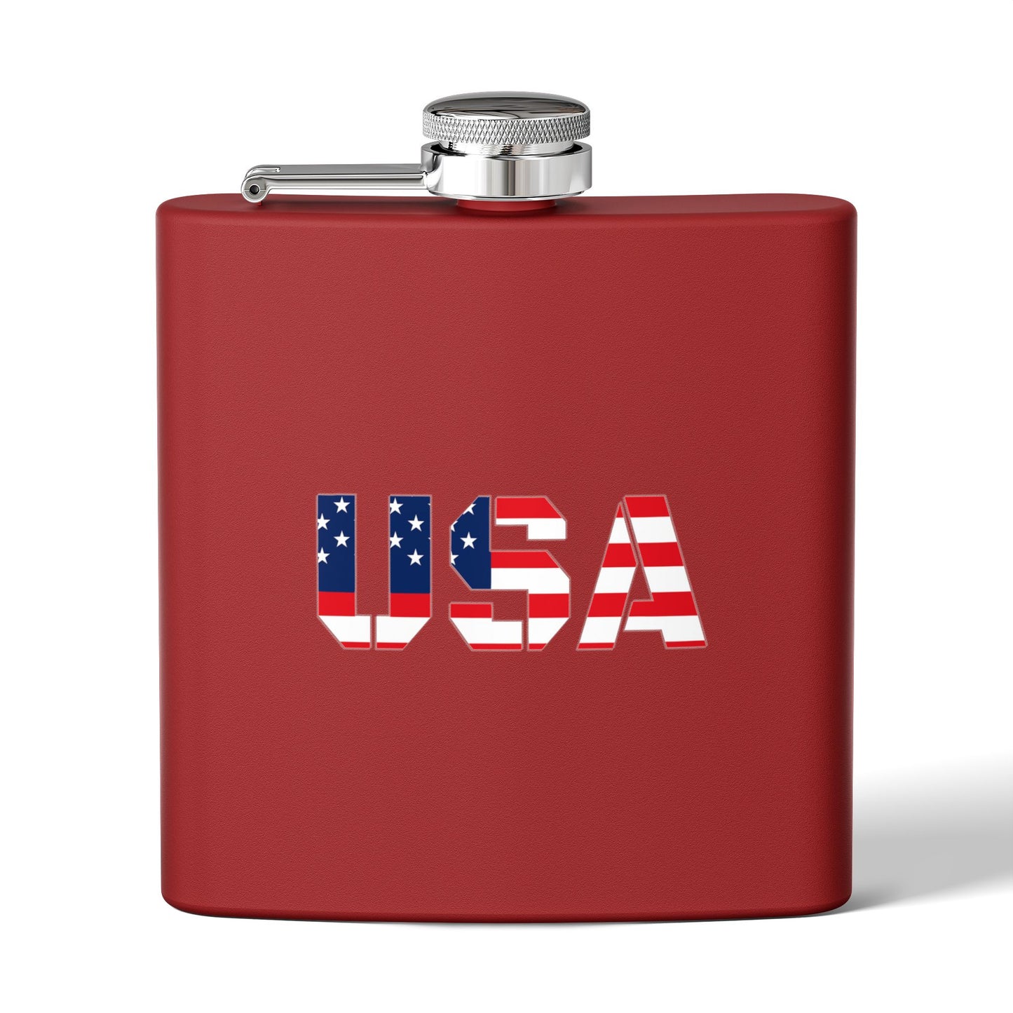 Patriotic Stainless Steel Flask | USA Flag Design | Perfect for Gifts, Tailgating, Camping, BBQs, and Celebrations