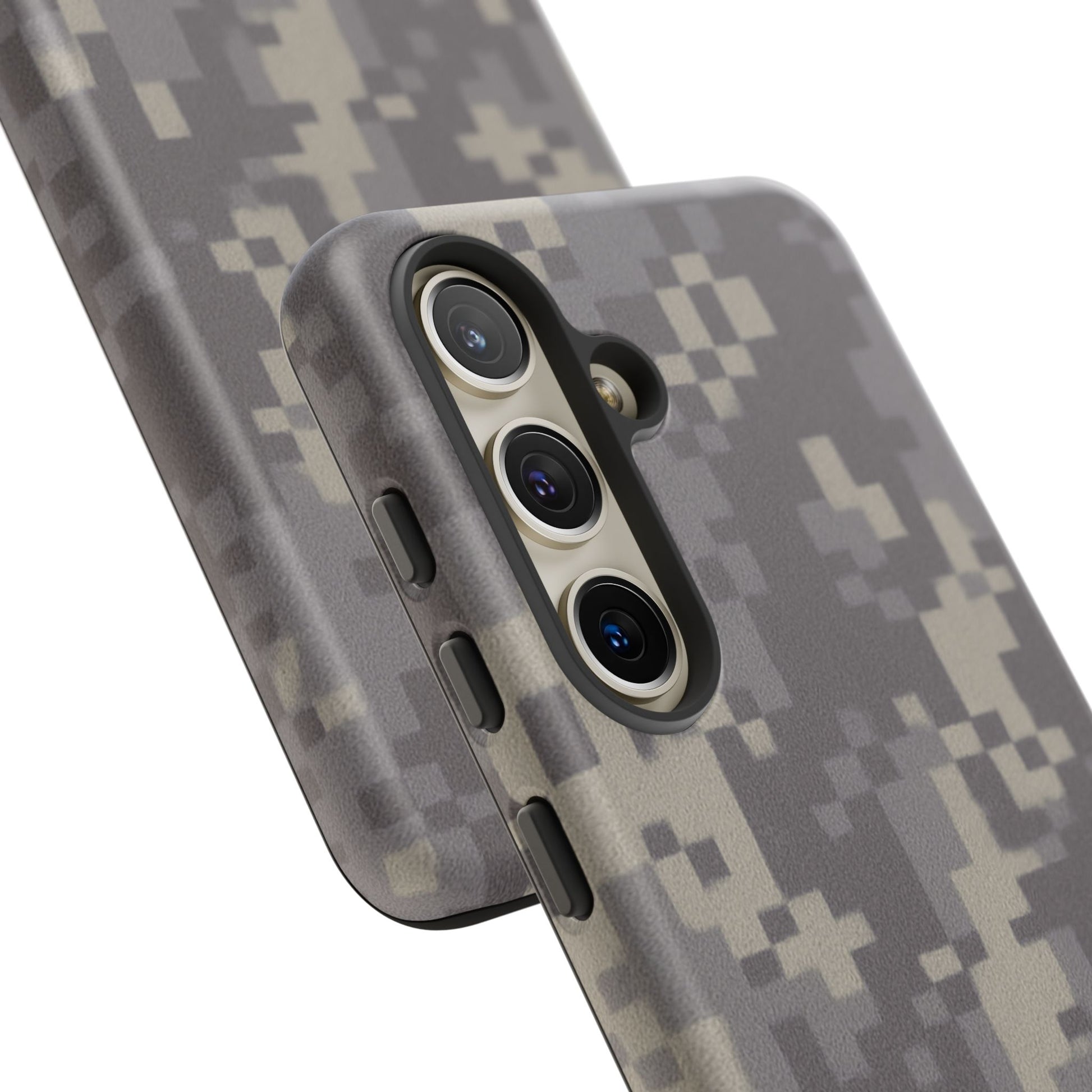 Digital camouflage tough phone case by Printify, rugged protective cover for smartphones with digital camo design.