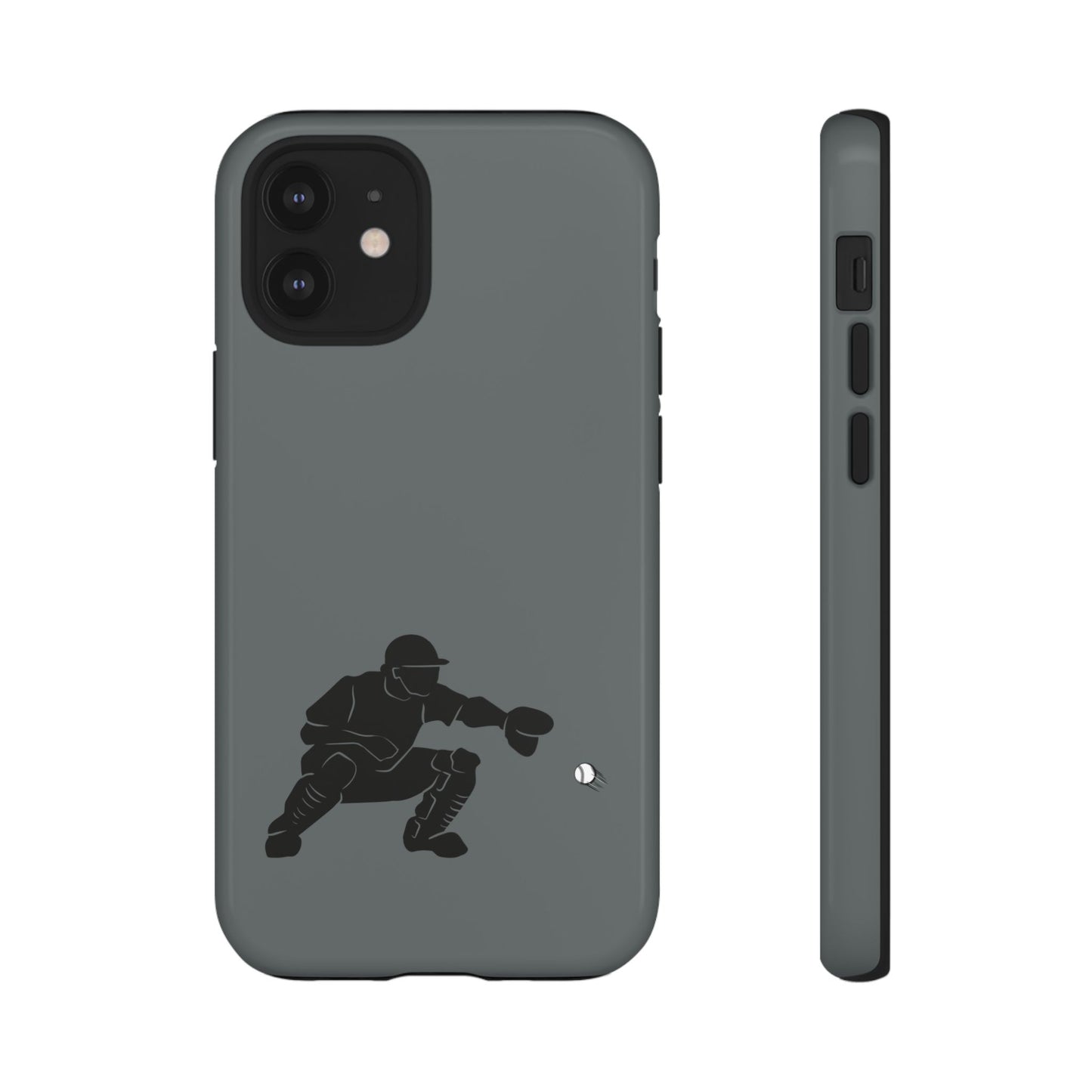 Printify baseball catcher phone case, tough protective cover with detailed catcher design, fits smartphone models.