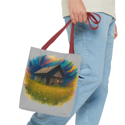 Rustic Charm Tote Bag | Boho Bag | Eco-Friendly Custom Design | Nature Lover Gift | Canvas Purse | Casual Carryall - TRV