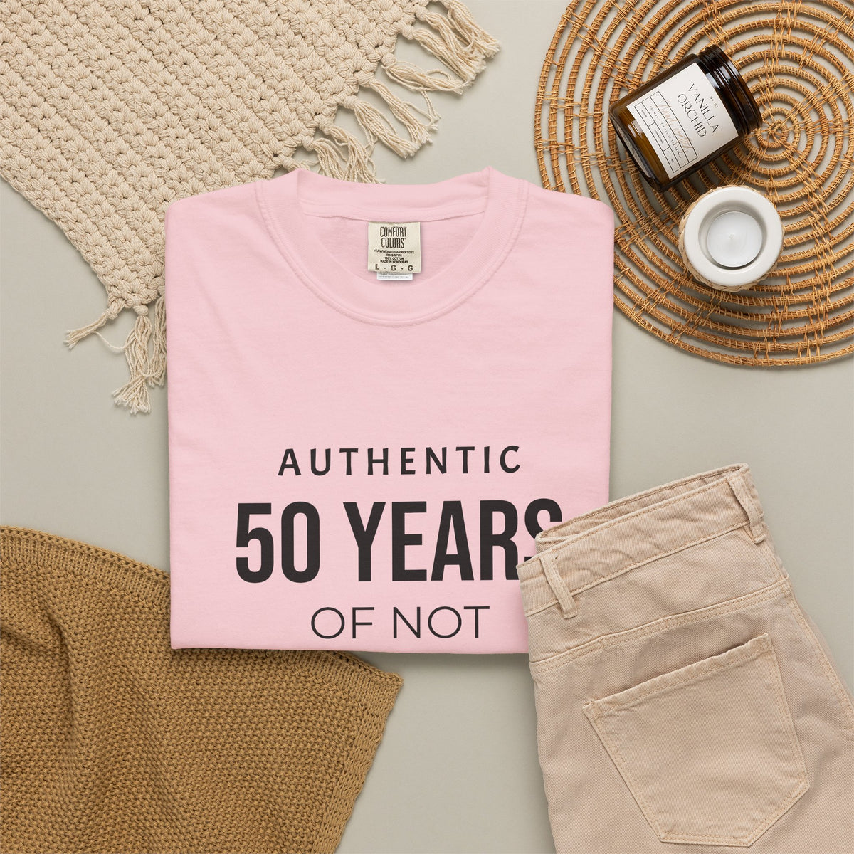 Custom garment-dyed T-shirt by Printify featuring a soft, vibrant fabric and classic fit, perfect for personalized designs.