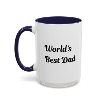 Father's Day Accent Mug, Best Dad Coffee Cup, Father's Day Gift, Novelty Mug, Ceramic Mug, Father's Day Present