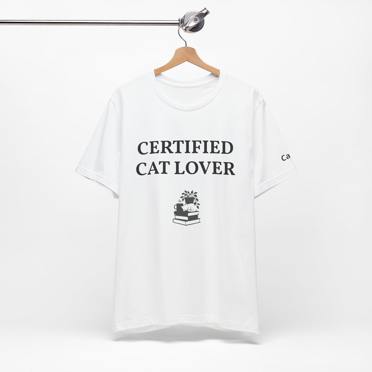 Unisex custom T-shirt with personalized design, featuring a plain fabric base, by Printify, on a white background.