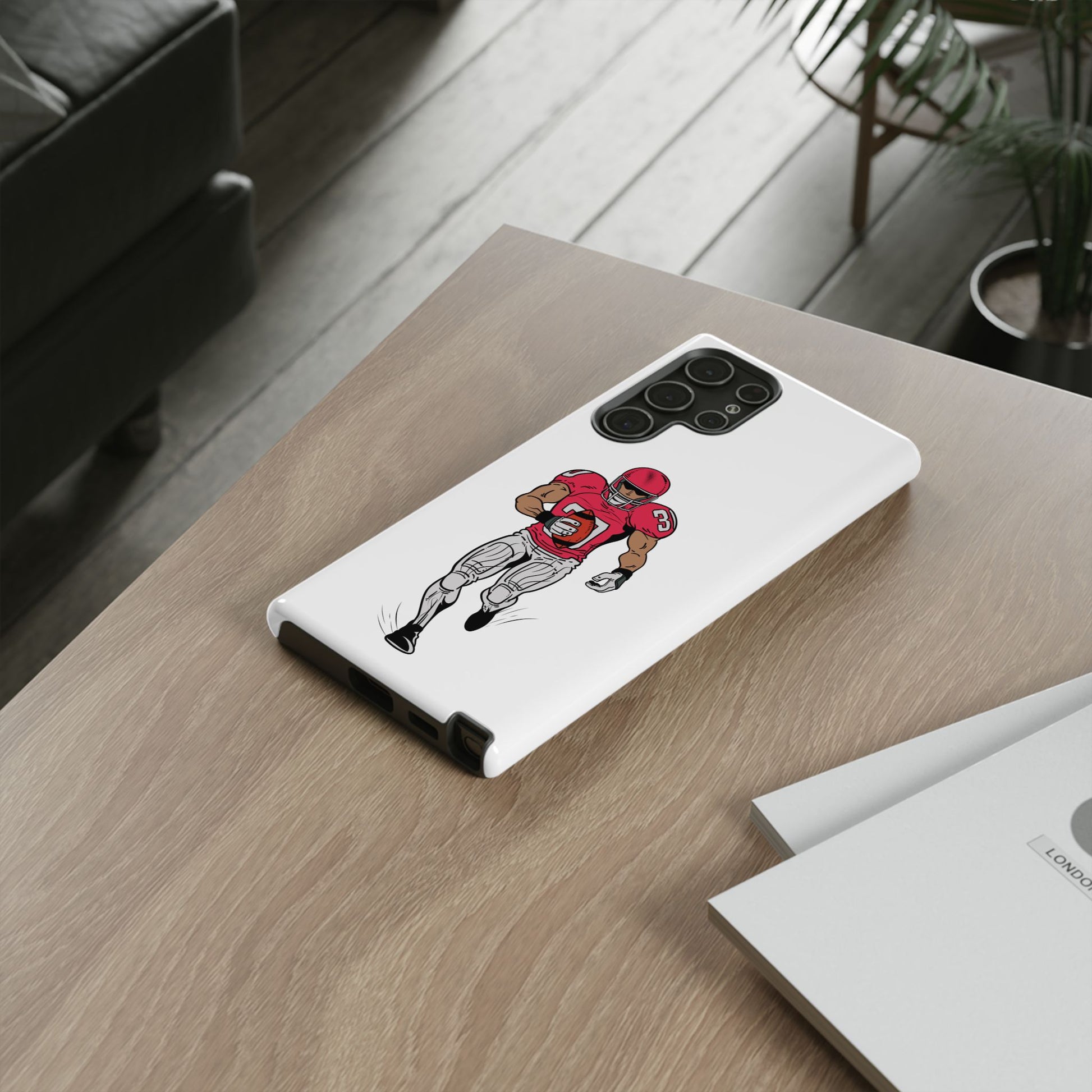 Football Player Tough Case, Sports Phone Cover, Athlete Gift, Tough Phone Case, Fall Sports, Football Lover's Accessory - TRV