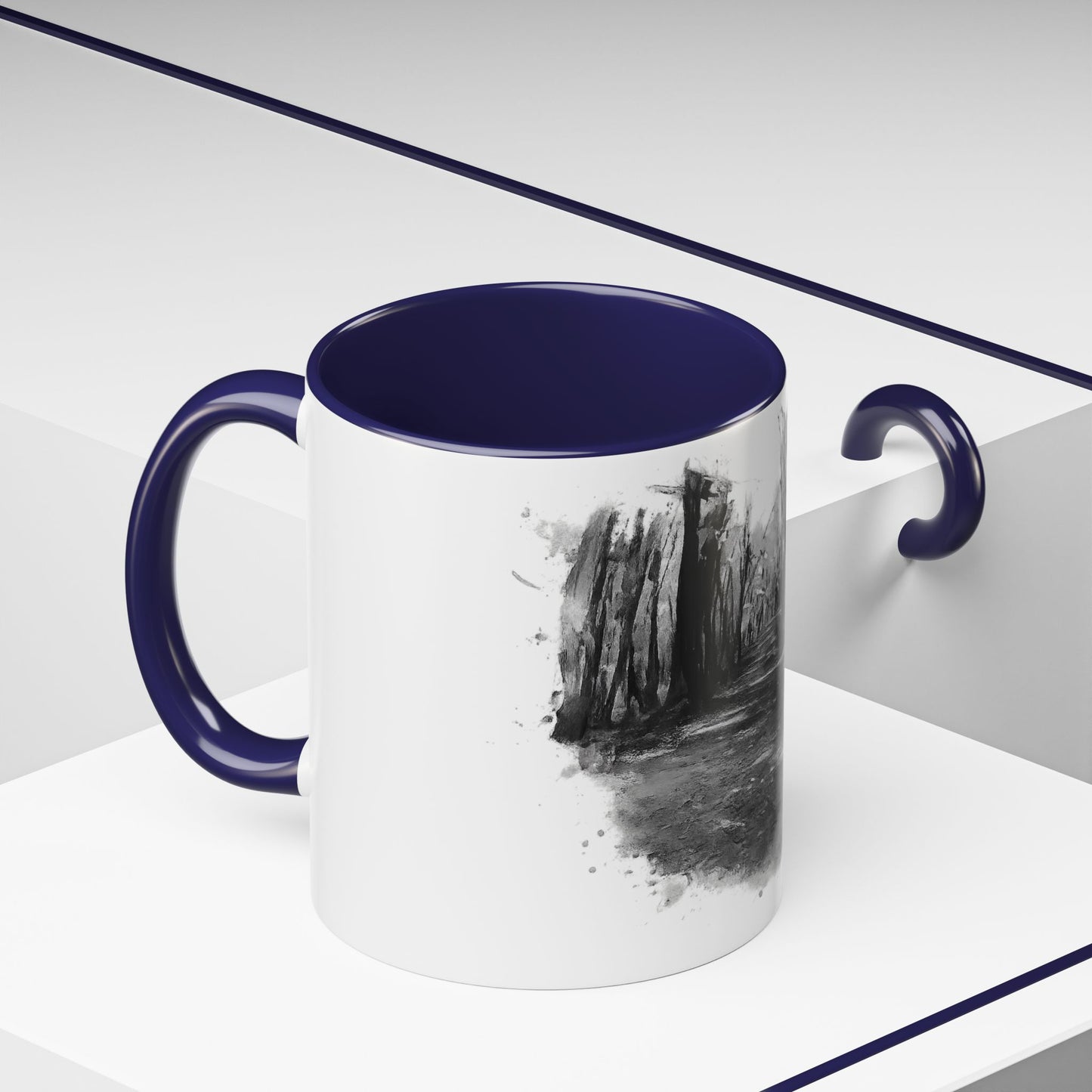 Moody Abstract Forest Coffee Mug | Unique Gift for Nature Lovers, Cozy Home Decor, Perfect for Coffee, Tea, and Hot Chocolate - TRV