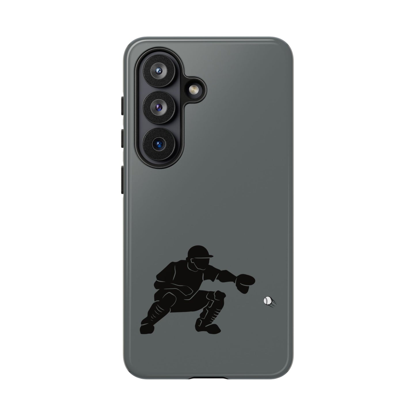 Printify baseball catcher phone case, durable protective cover with catcher design for smartphones.