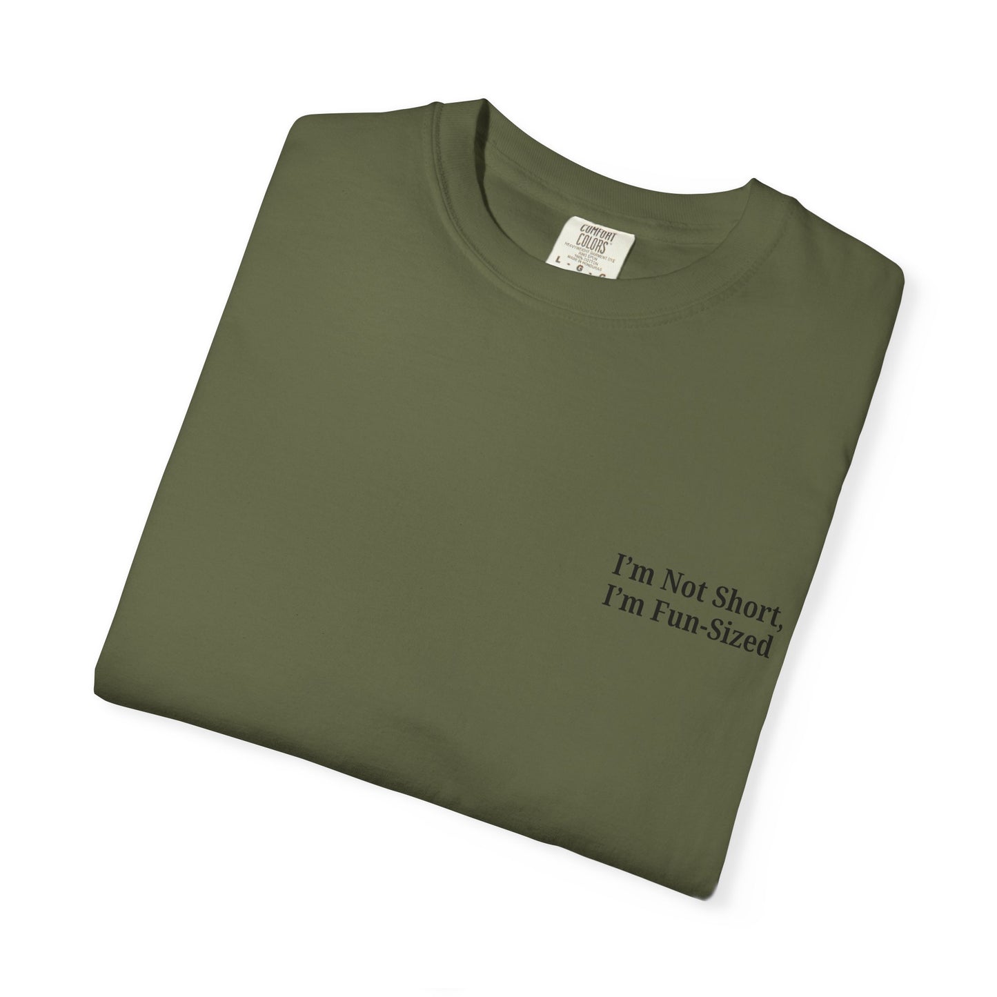 Playful Unisex Garment-Dyed T-shirt: I'm Not Short, I'm Fun Sized, Funny Shirt, Gift for Teens, Casual Wear, Birthday Gift, Humor Tee - TRV