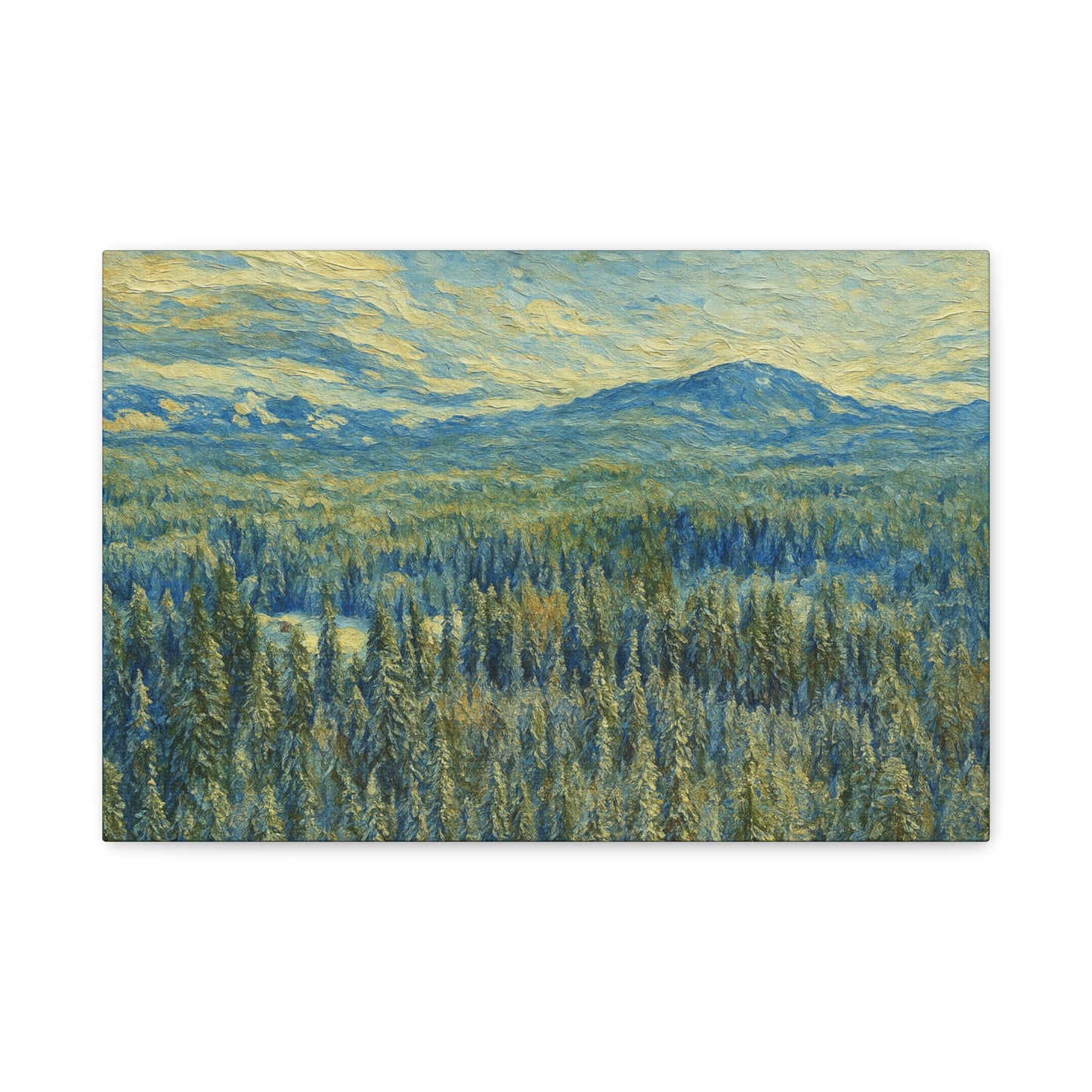 Scenic Landscape Canvas Print, Rustic Home Decor, Wall Art for Nature Lovers, Gift for Art Enthusiasts, Serene Forest Artwork - TRV