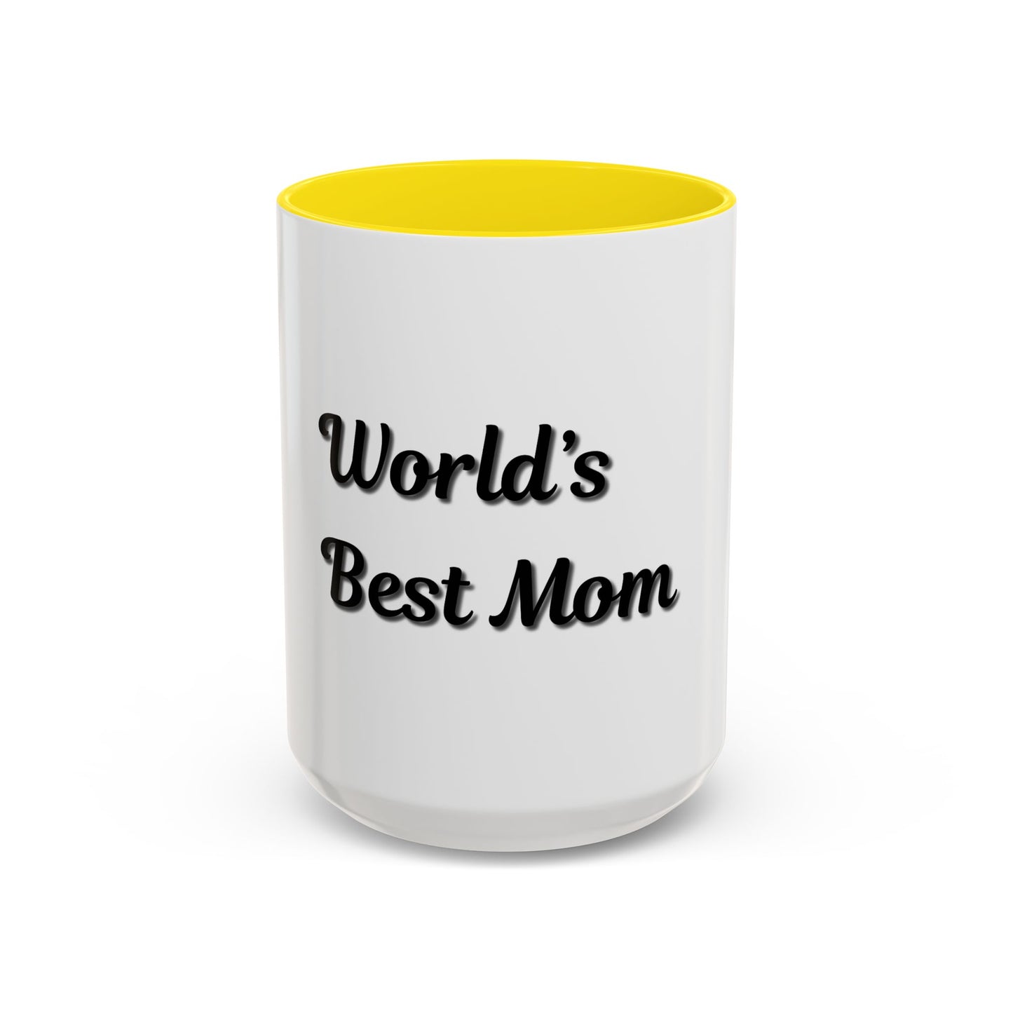 World's Best Mom Accent Coffee Mug - 11oz & 15oz - Perfect Gift for Mother's Day - TRV