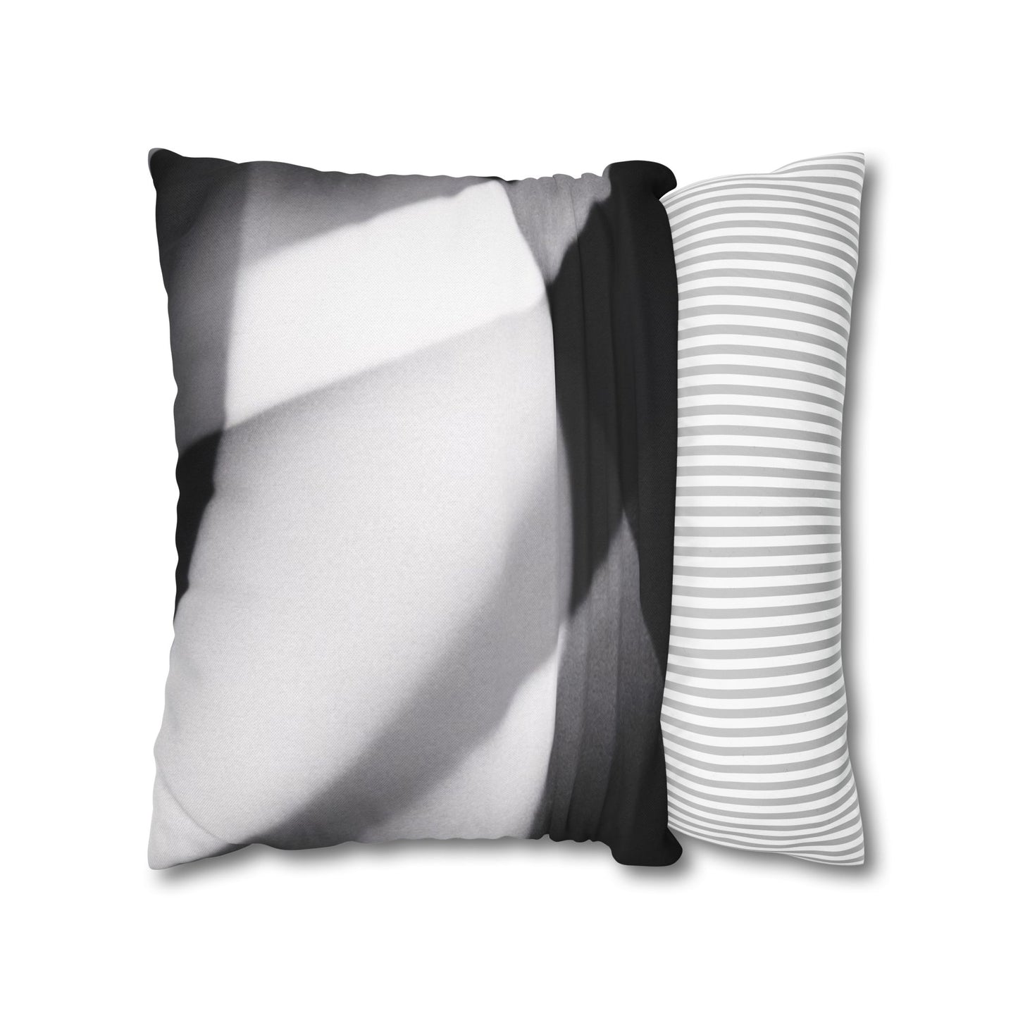 Abstract Black and White Photo Pillowcase, Square Pillowcase