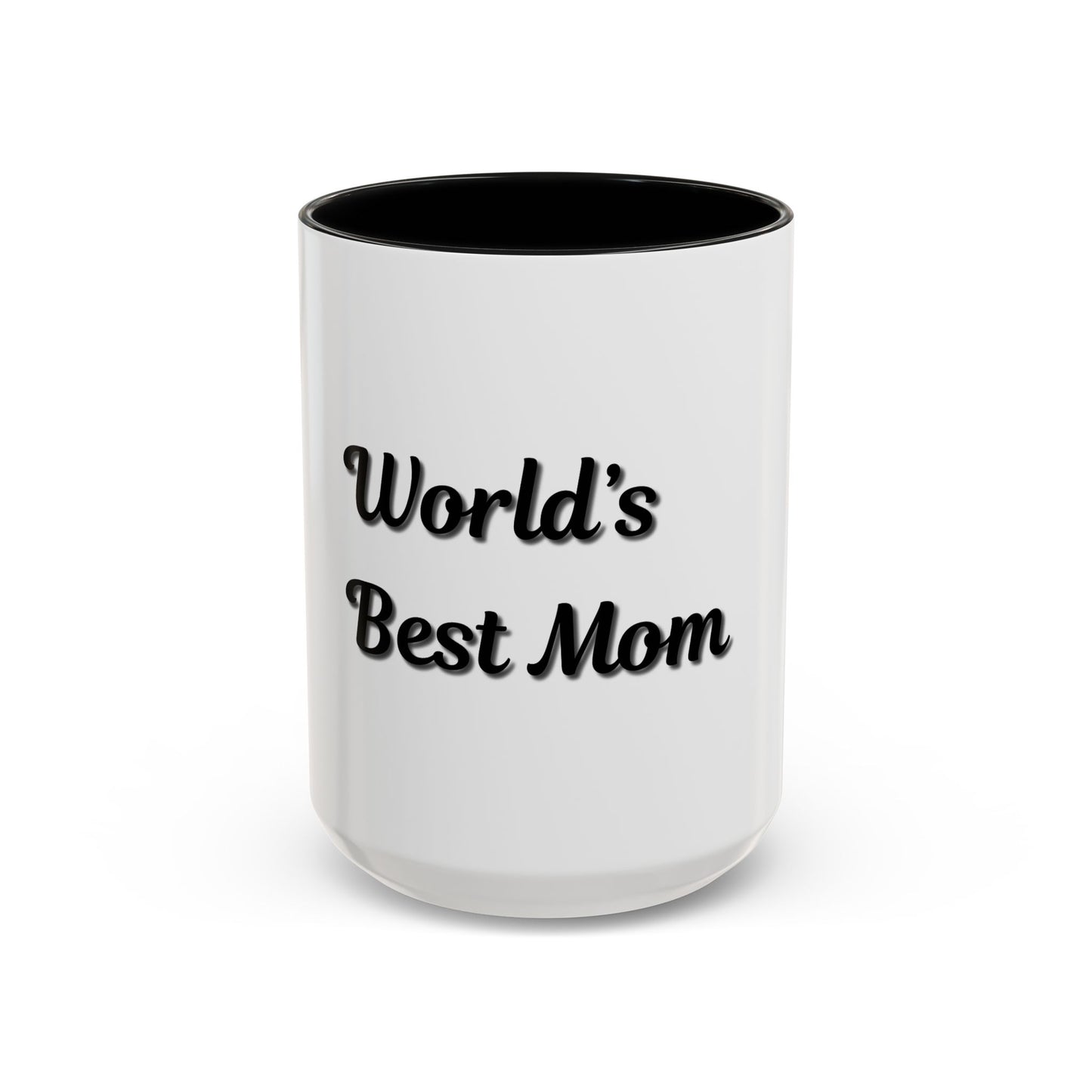 World's Best Mom Accent Coffee Mug - 11oz & 15oz - Perfect Gift for Mother's Day - TRV