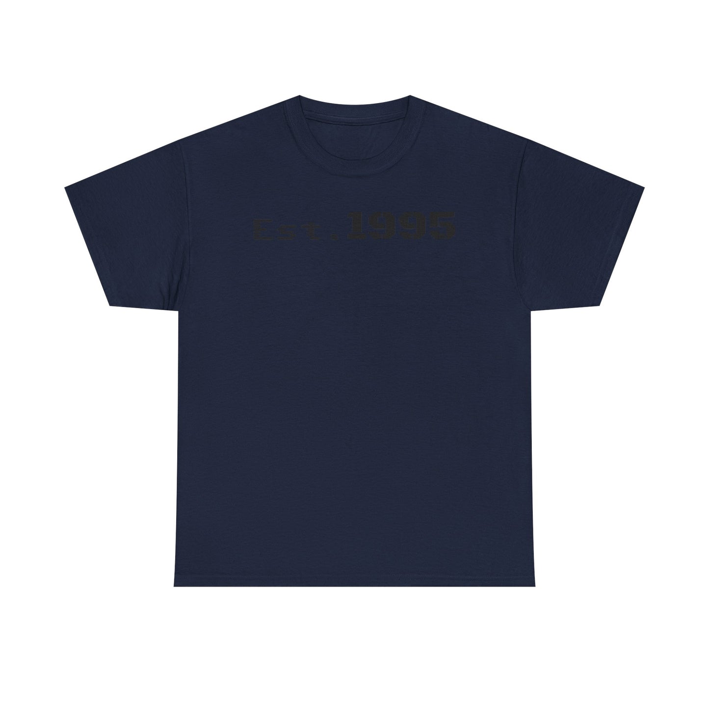 Unisex Heavy Cotton Tee - Est. 1995, Vintage Birthday Gift, Customizable Tee, Retro Unisex Shirt, Casual Everyday Wear