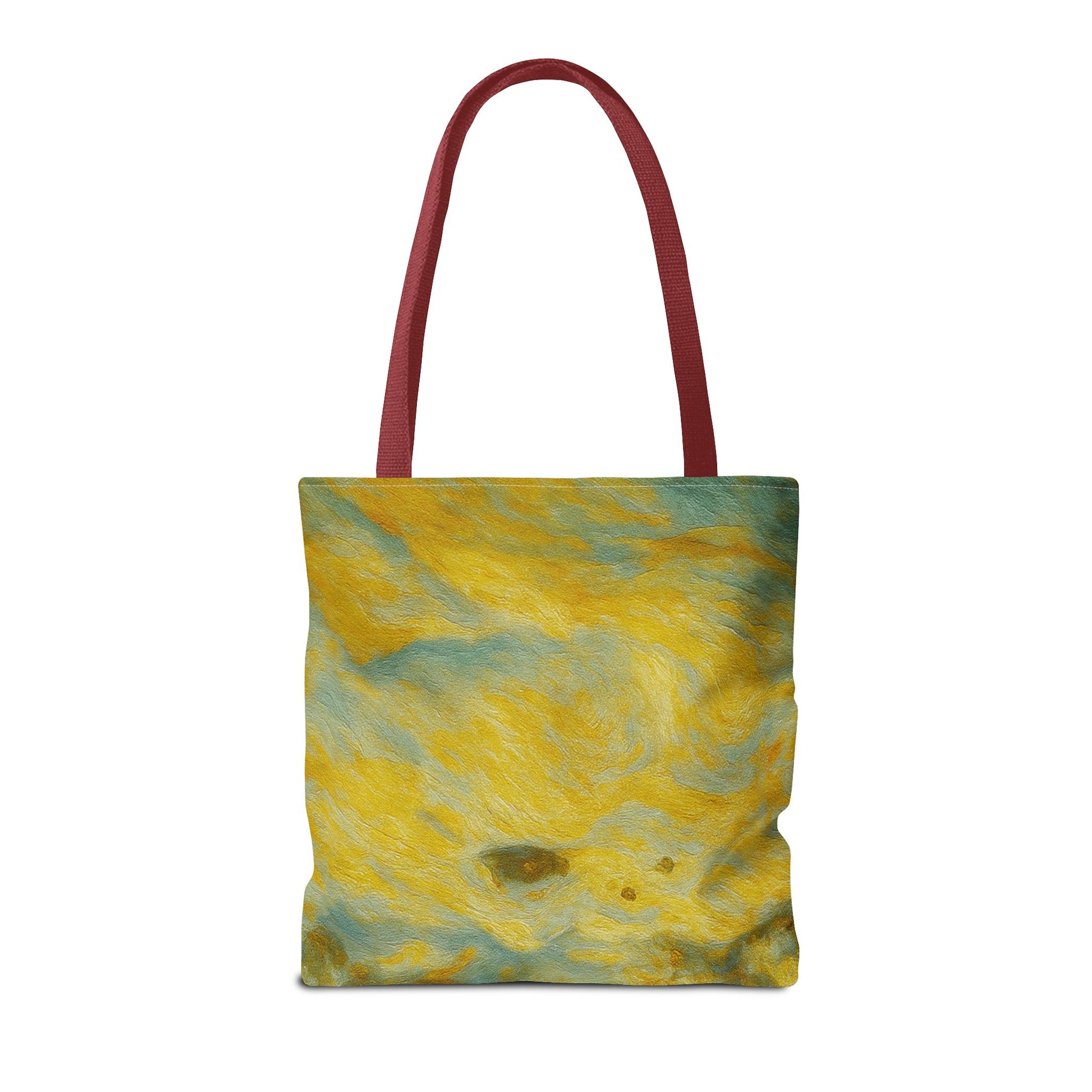 Eco-friendly canvas tote bag with artistic abstract design, perfect for beach or everyday use, by Printify.