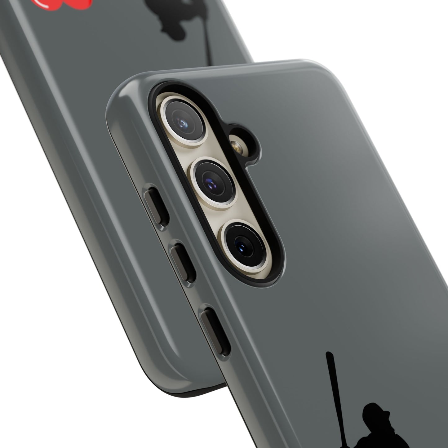 Printify Baseball Love phone case featuring sports-themed design, durable protection for sports fans and fathers.