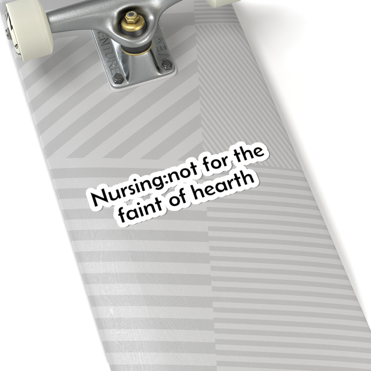 Nursing: not for the faint of hearth Sticker | Kiss-Cut Laptop Decal
