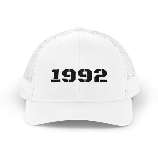 Vintage Year 1992 Snapback Trucker Cap, Retro Hat, Birthday Gift, Casual Wear, Personalized Cap, Unisex Accessory - TRV
