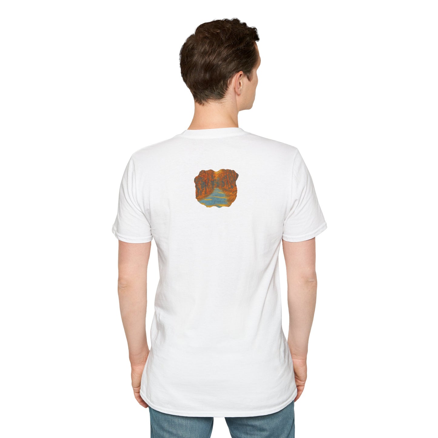 Autumn Pathway Unisex Softstyle T-Shirt, Cozy Fall Shirt, Nature Lover Tee, Scenic Route Top, Gift for Hikers, Casual Wear, Outdoor [...]