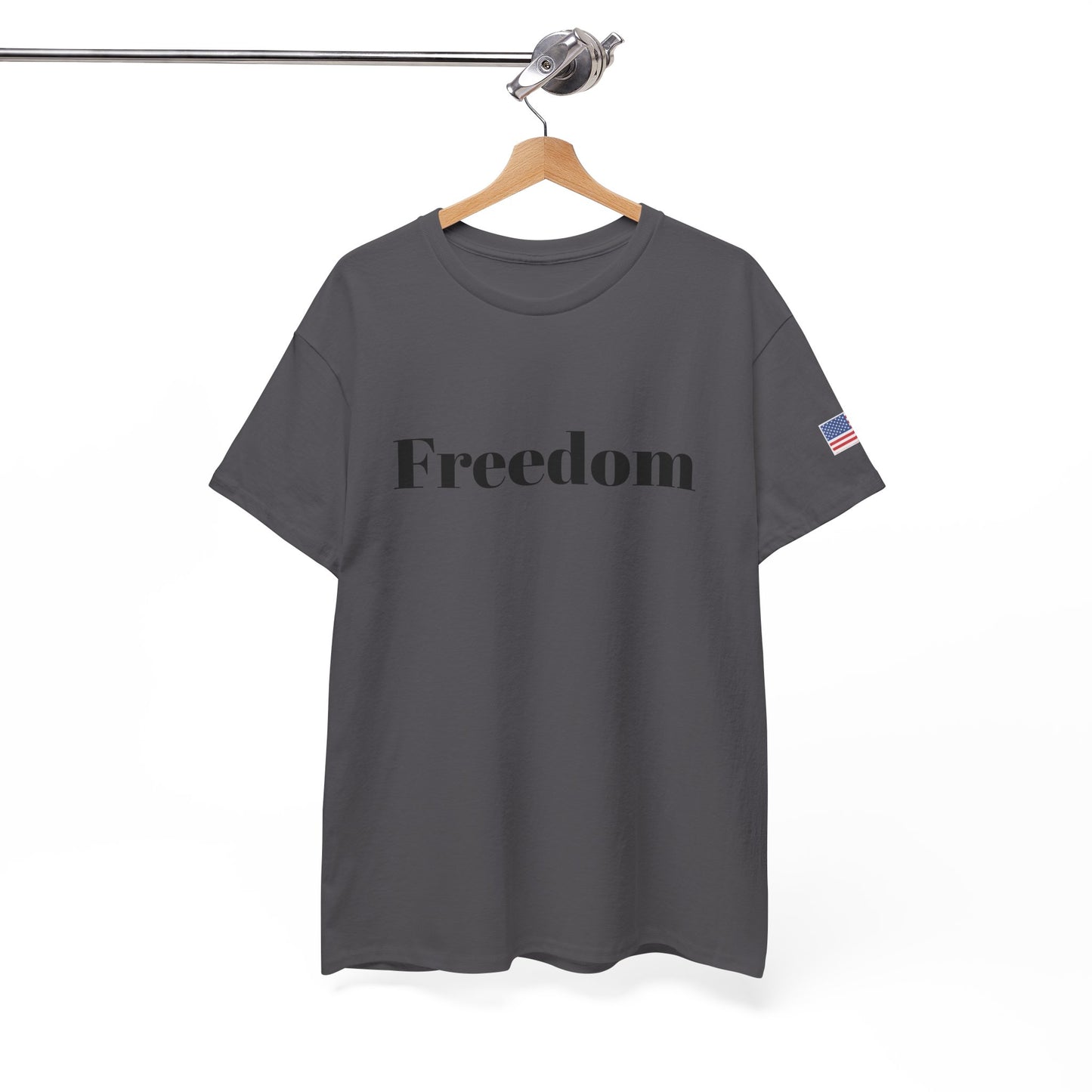 Freedom script tee | T-Shirt, American flag sleeve - TRV