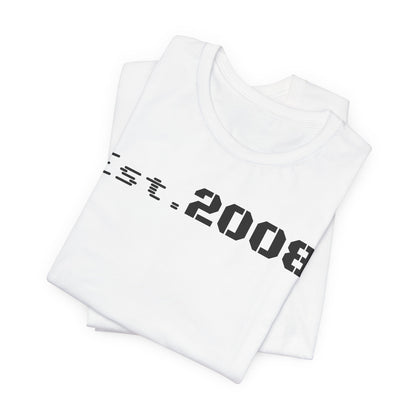 Est. 2008 Unisex Tee, Cool Vintage T-Shirt, Casual Gift, Birthday Apparel, Nostalgic Fashion
