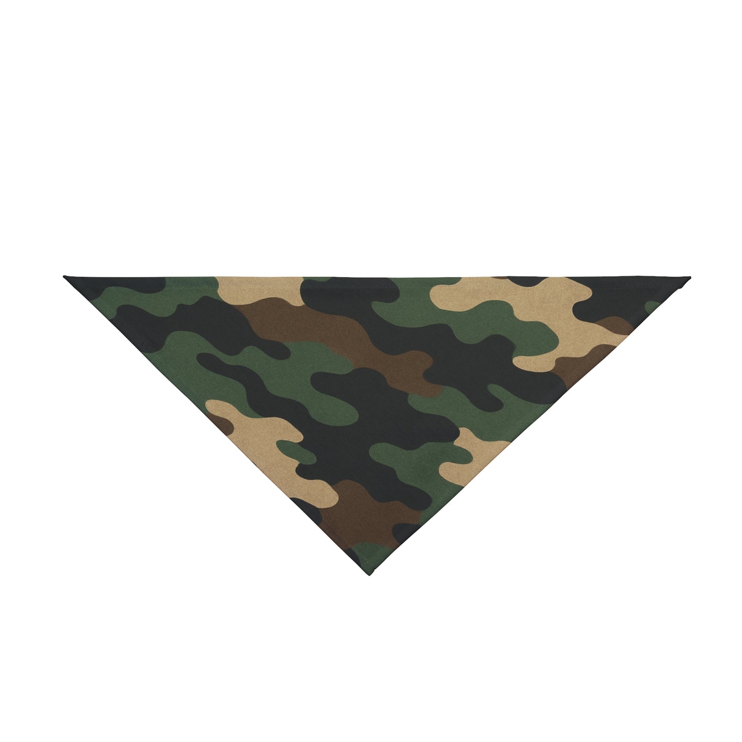 Camouflage Dog Bandana — Green Camo Pet Scarf for Dogs & Cats