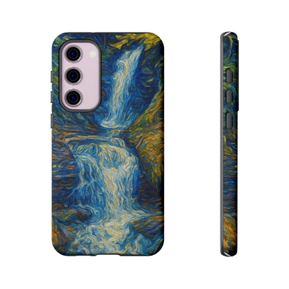 Artistic Phone Case - Waterfall Design, Unique Gift, Phone Accessory, Nature Lover, Original Artwork - TRV