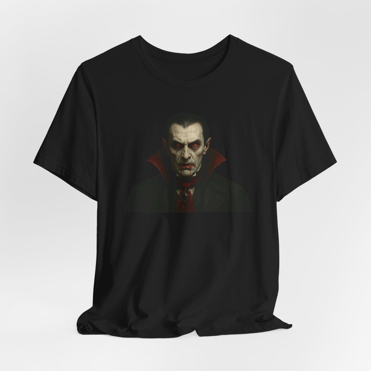 Vampire Graphic Tee, Spooky Halloween Shirt, Unisex Halloween Apparel, Gothic T-Shirt, Dark Aesthetic Fashion