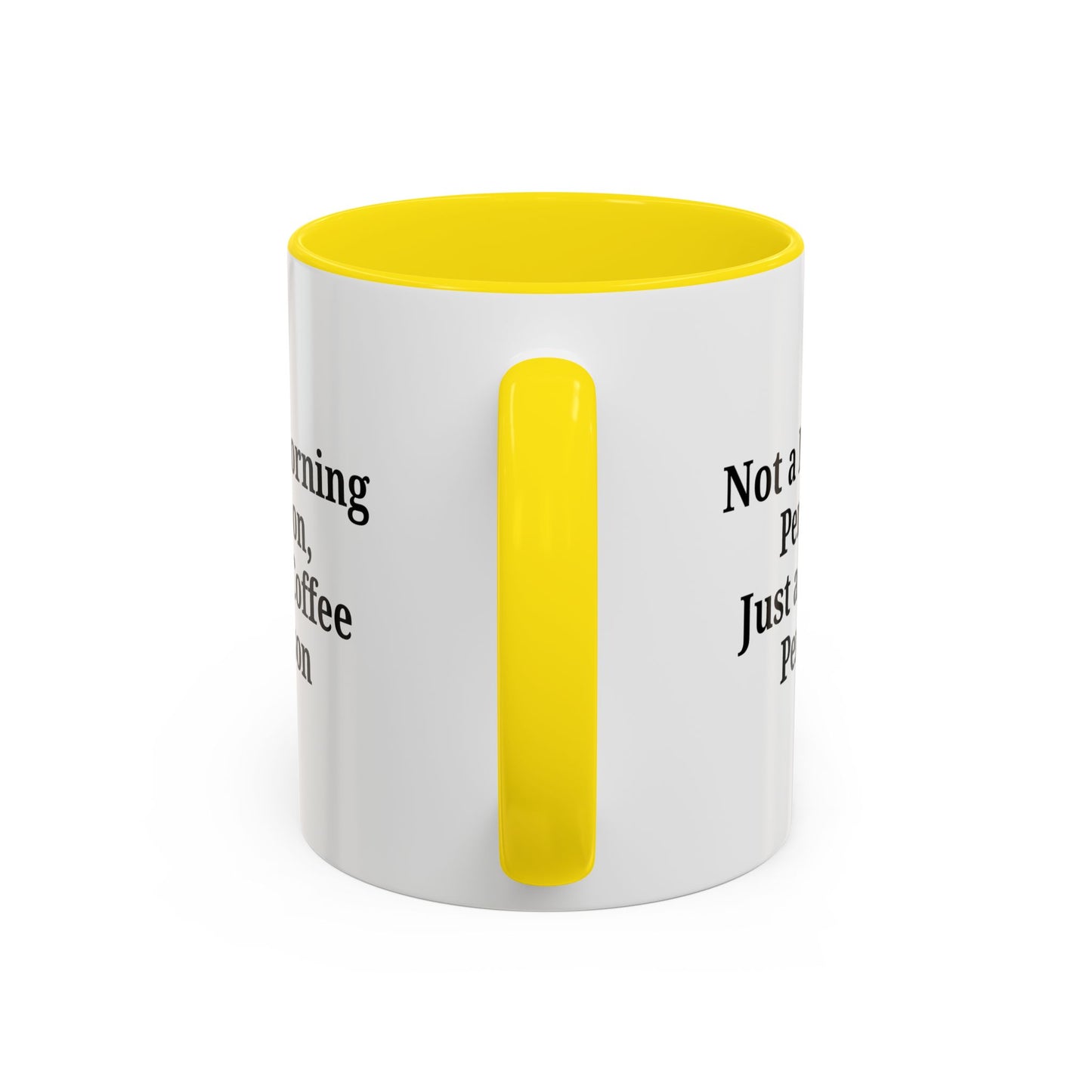 Coffee Lover's Accent Mug, Perfect for Gifting, Home Office Decor, Not a Morning Person, Coffee Enthusiast, Funny Coffee Mug - TRV