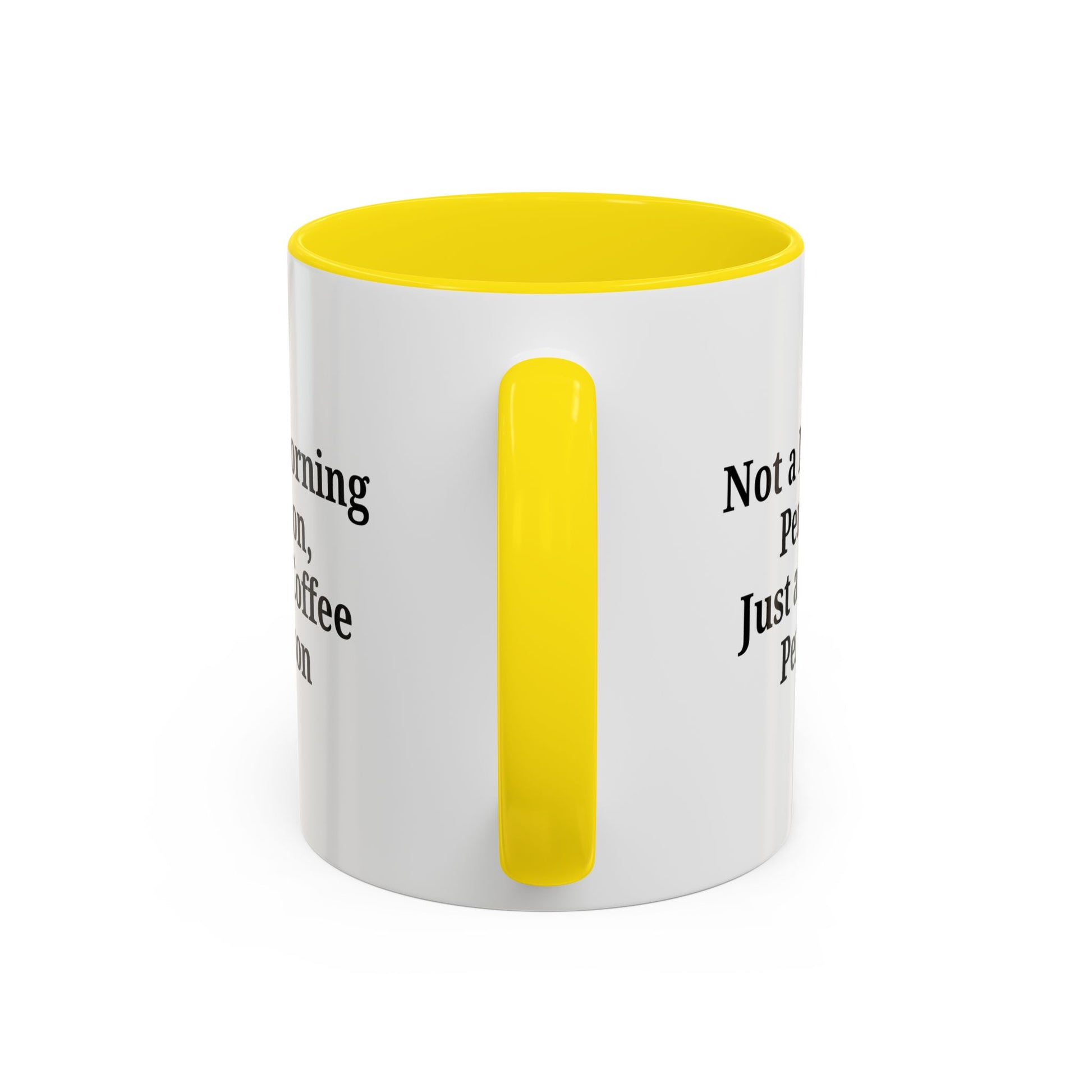 Coffee Lover's Accent Mug, Perfect for Gifting, Home Office Decor, Not a Morning Person, Coffee Enthusiast, Funny Coffee Mug - TRV