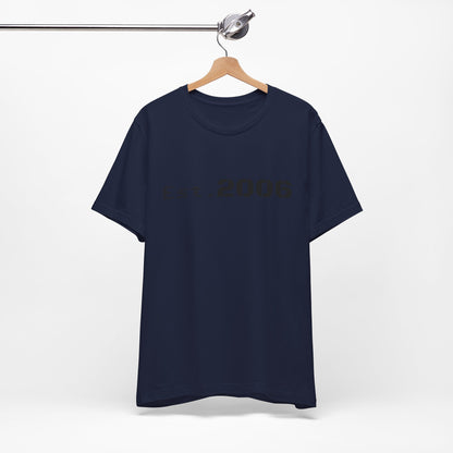 Vintage-style "Established 2006" graphic T-shirt by Printify featuring bold printed text on a casual cotton tee.