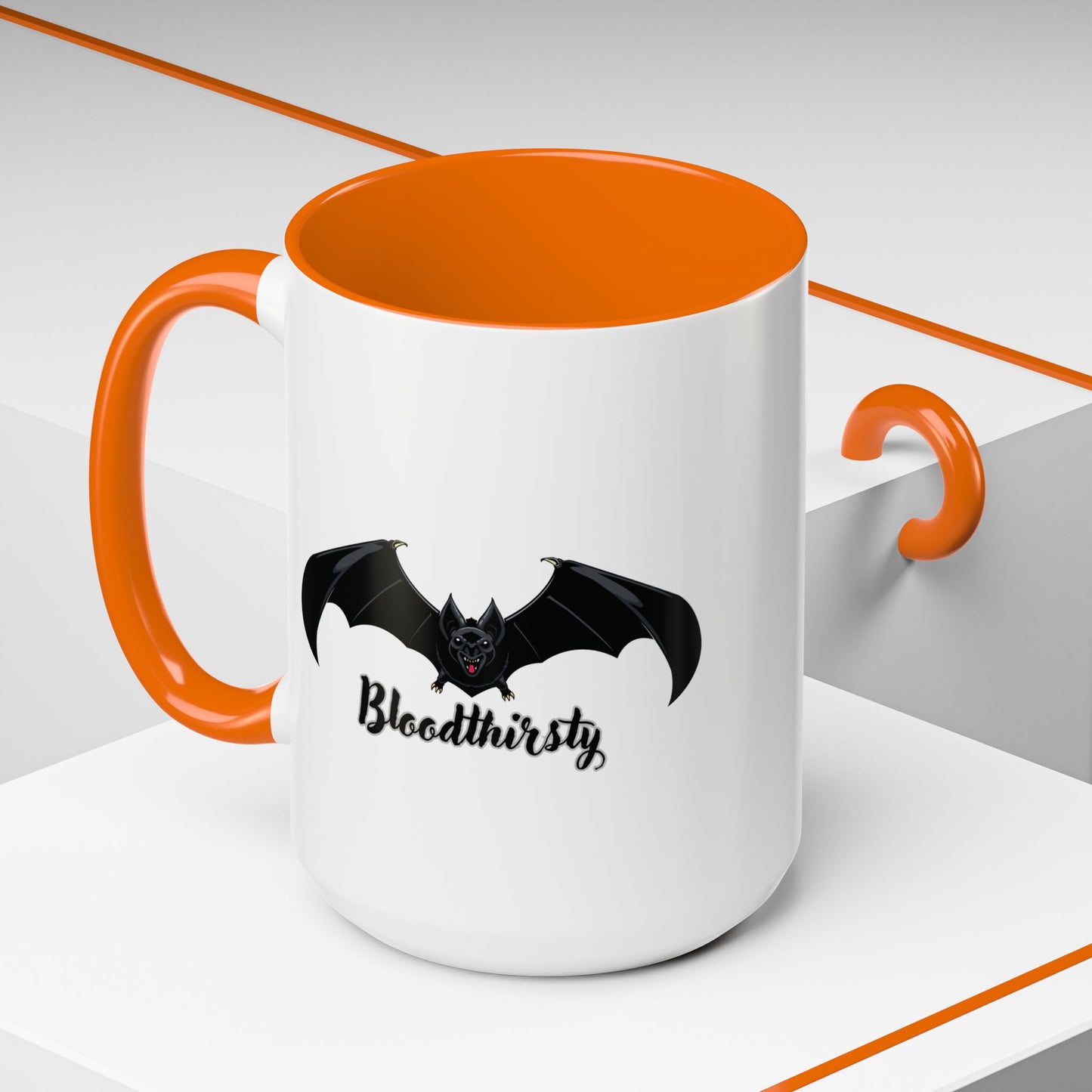 Bloodthirsty Bat Coffee Mug - Unique Halloween and Gothic Accents