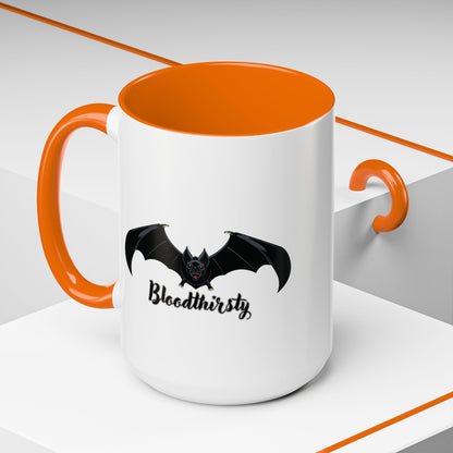Bloodthirsty Bat Coffee Mug - Unique Halloween and Gothic Accents