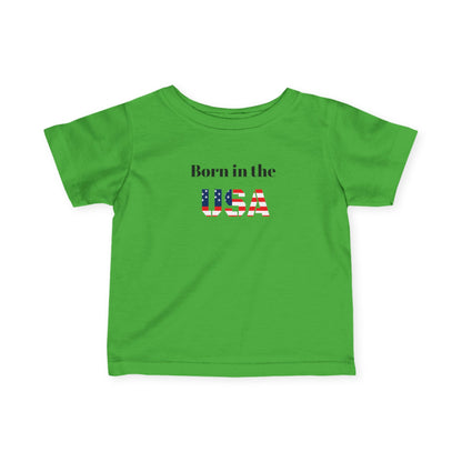 Patriotic Infant Tee - Born in the USA Apparel, Baby Gifts, 4th of July Outfit, Newborn Clothing, Toddler Shirt, Independence Day