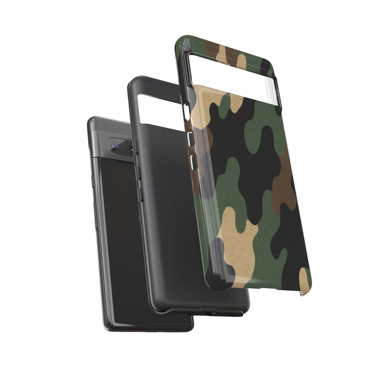 Camouflage Phone Case, Tough Phone Cover, Military Style Accessory, Protective Case for Men, Gifts for Soldiers - TRV