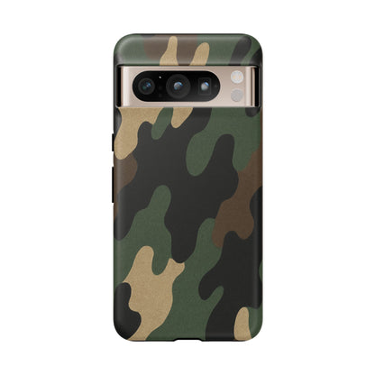 Camouflage Phone Case, Tough Phone Cover, Military Style Accessory, Protective Case for Men, Gifts for Soldiers - TRV