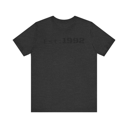 Est. 1992 Unisex Jersey Tee - Retro Birthday Gift, Casual Wear, Cool Vintage T-Shirt, Gift for Him, Gift for Her - TRV