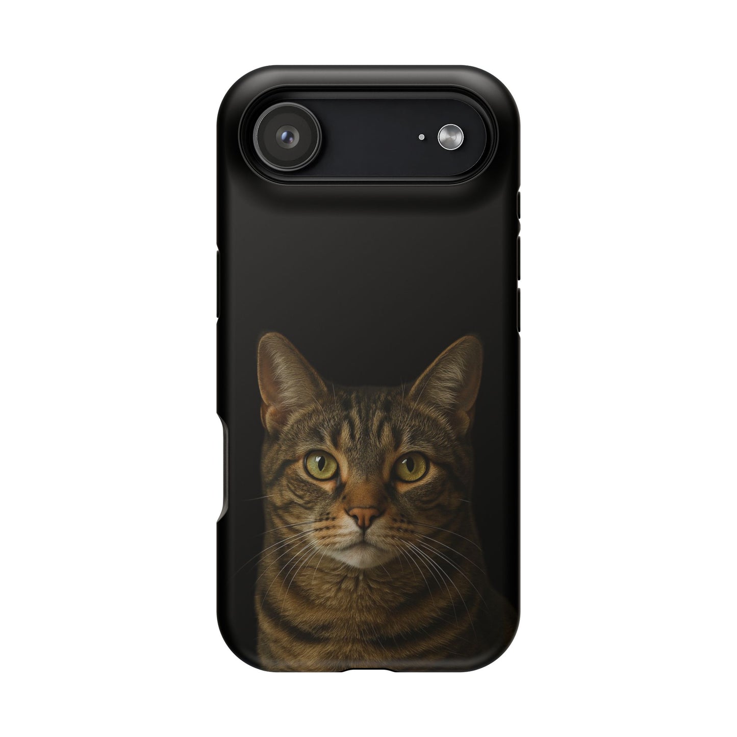 Magnetic Impact-Resistant Phone Case — Realistic Tabby Cat Portrait