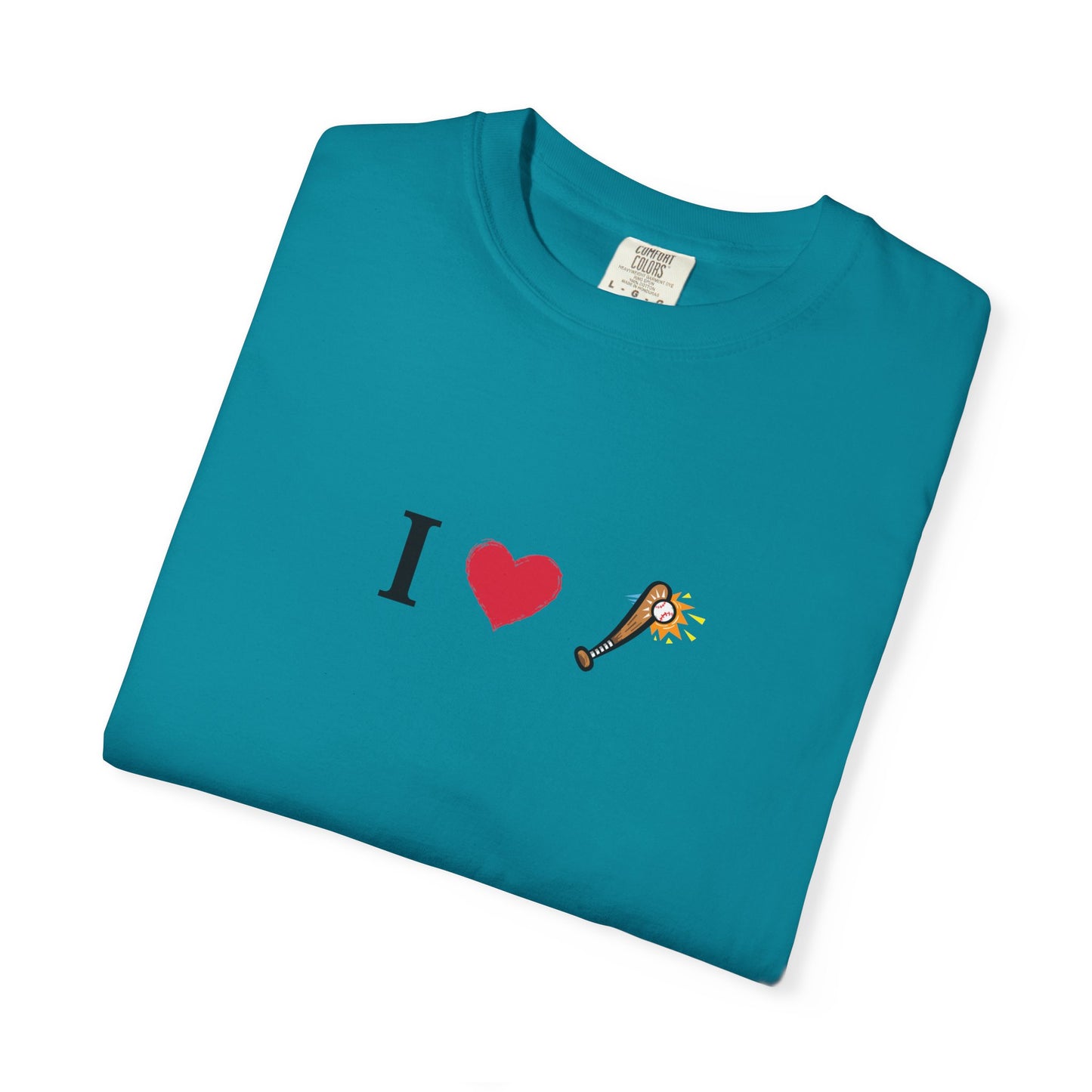 I Love Baseball  Unisex Tee, Gift for Couples, Cute Matching T-Shirts, Casual Everyday Wear, Anniversary Present, Love Shirt - TRV