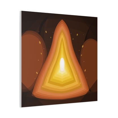 Concentric Fire Furnace Cross-Section Matte Canvas
