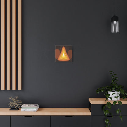 Concentric Fire Furnace Cross-Section Matte Canvas