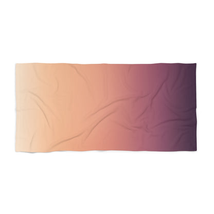 Sunset Ombre Beach Towel | Gradient Pink to Purple