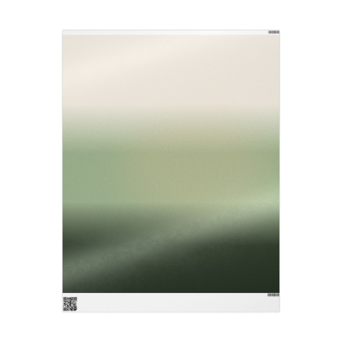Ombre Sage Wrapping Paper Roll — Neutral Green Gradient Gift Wrap
