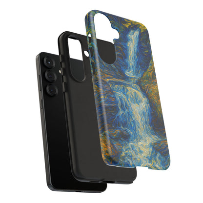 Artistic Phone Case - Waterfall Design, Unique Gift, Phone Accessory, Nature Lover, Original Artwork - TRV