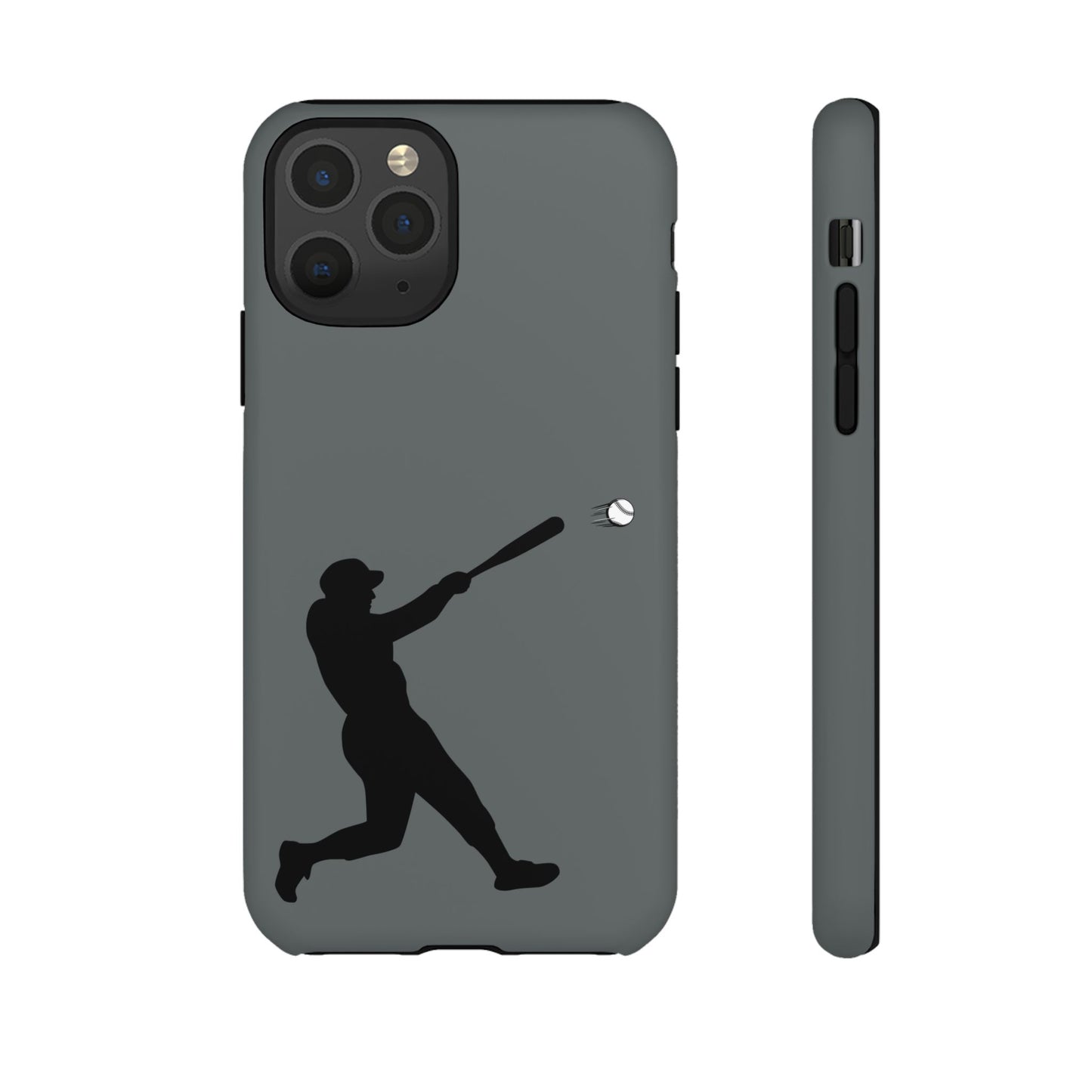 Printify baseball batter phone case, a tough protective smartphone cover featuring a baseball player design for fans.
