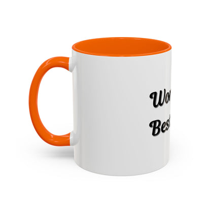 World's Best Dad Accent Coffee Mug - Perfect Gift for Father's Day - TRV
