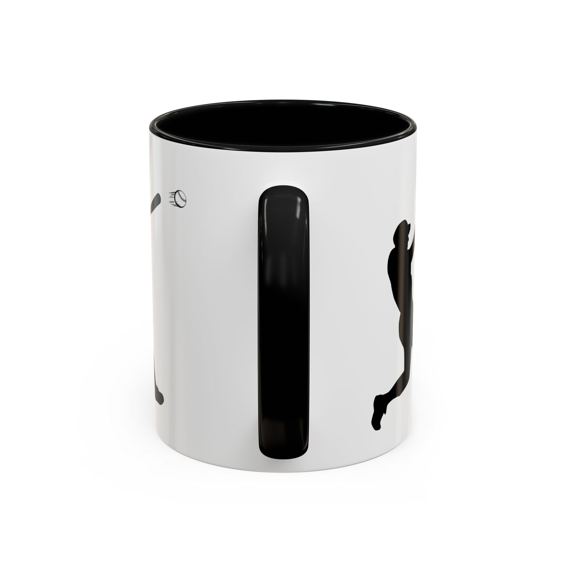 Baseball Player Accent Coffee Mug, Sports Gift, Baseball Lover Mug, Unique Coffee Cup, Personalized Sports Mug - TRV