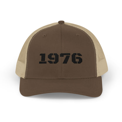 Vintage 1976 Snapback Trucker Cap, Retro Cap, Gift for Him, Casual Style Hat, Birthday Gift for 1976 Birth Year, Dad Hat - TRV