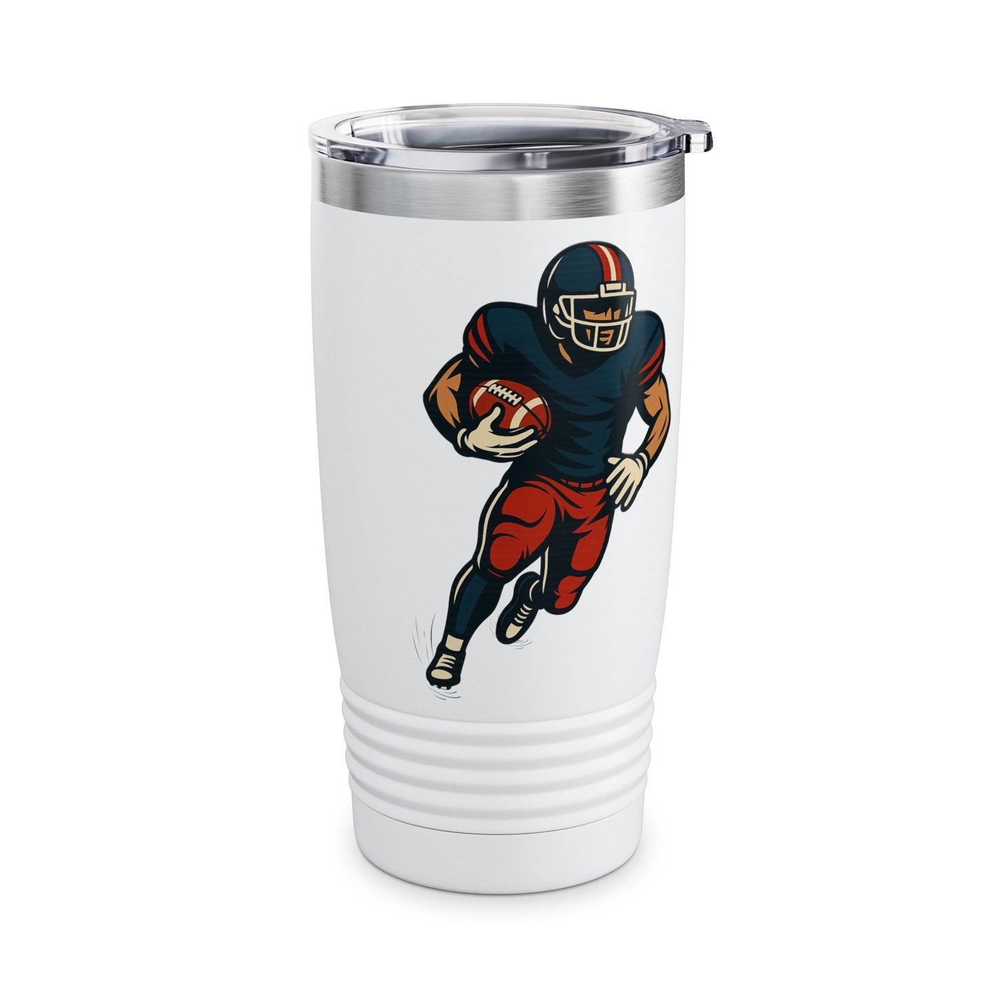 American Football Player Tumbler 20oz | Football Gift for Men | Sports Fan Travel Mug | Personalized Football Tumbler | NFL Fan Cup